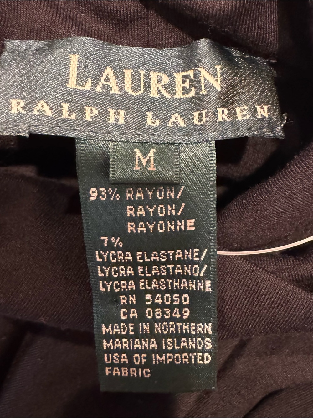 Lauren Ralph Lauren Black Short-Sleeve Turtleneck Tee - Picture 3 of 3